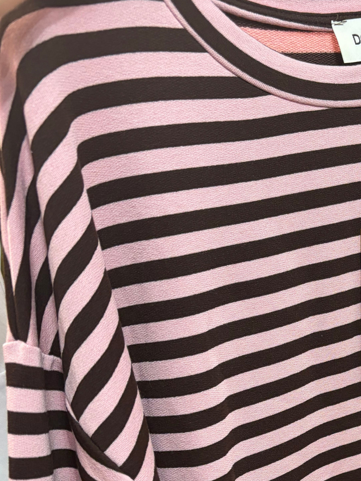 Maglia oversize a righe a manica lunga - foto 7