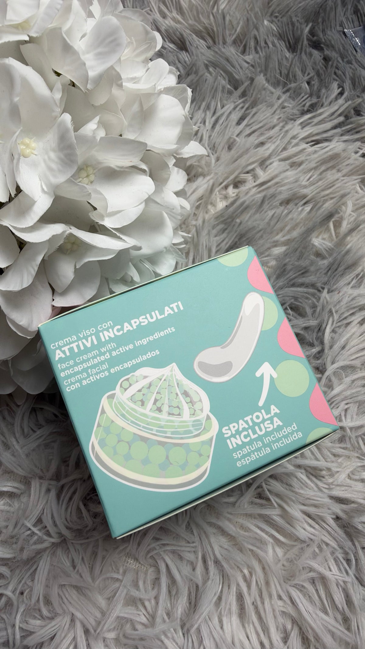 Crema viso con attivi incapsulati, spatola inclusa