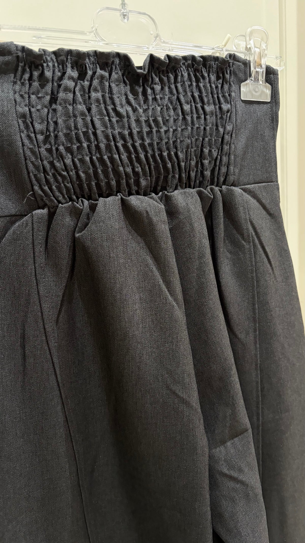 Pantaloni wide leg a vita alta con cerniera frontale - foto 6