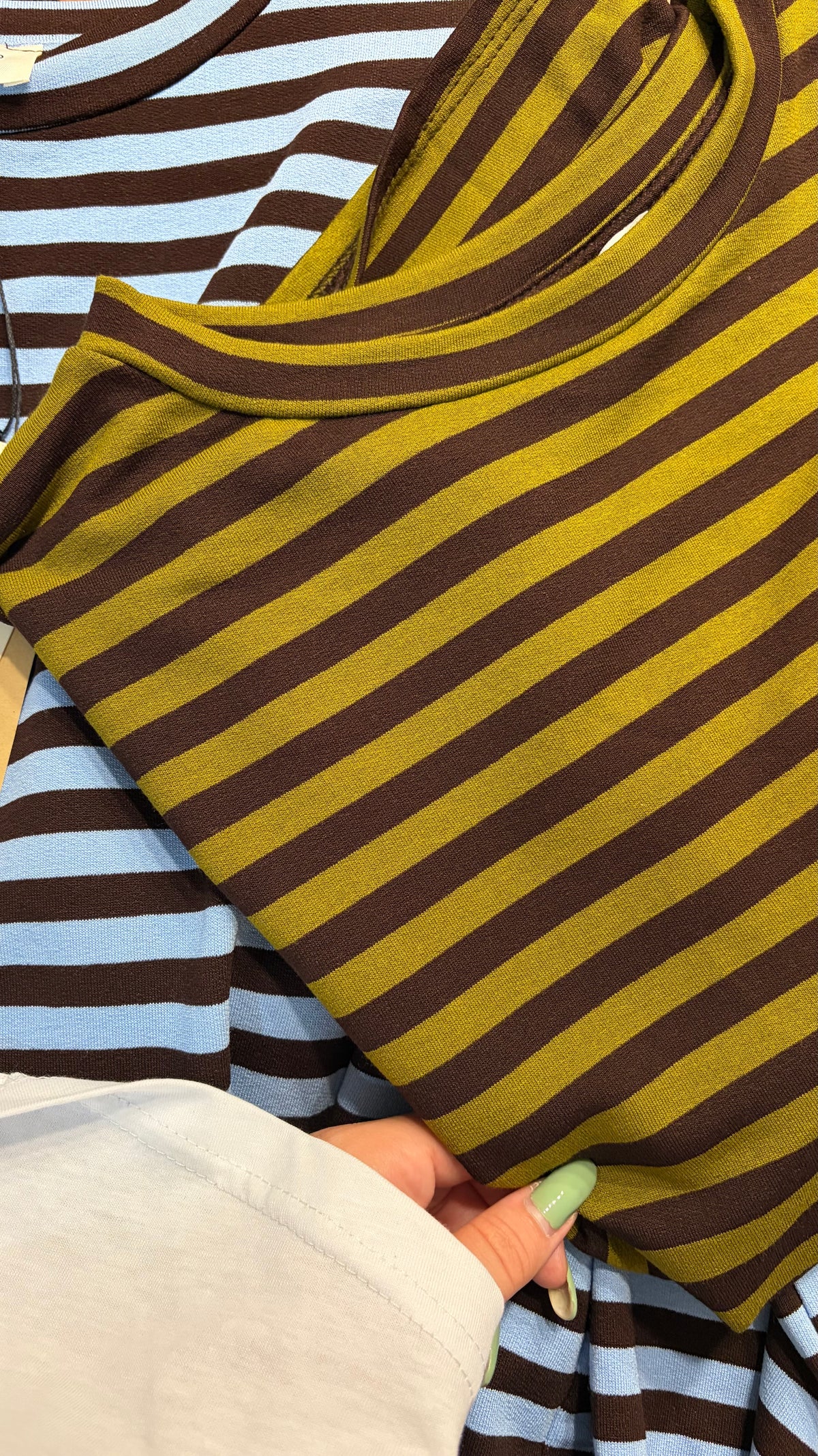 Maglia oversize a righe a manica lunga - foto 6