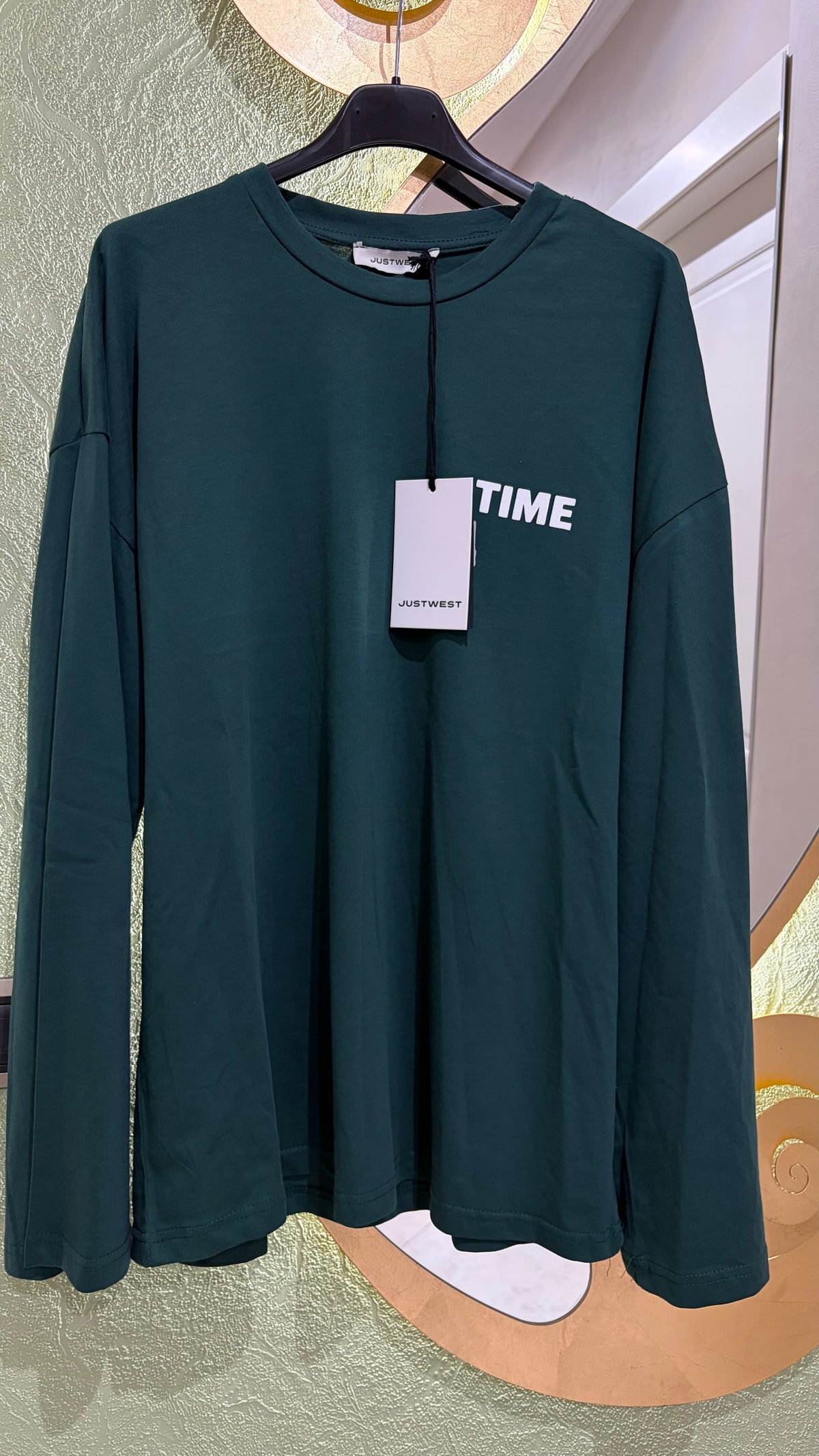 Maglia oversize maniche lunghe Good Things Take Time - foto 4