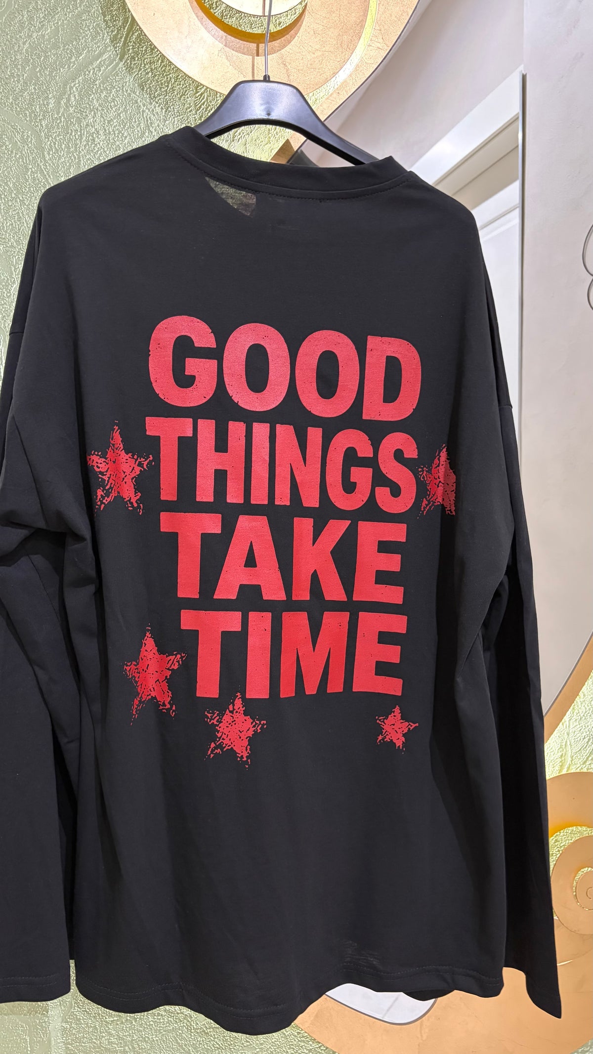 Maglia oversize maniche lunghe Good Things Take Time - foto 10