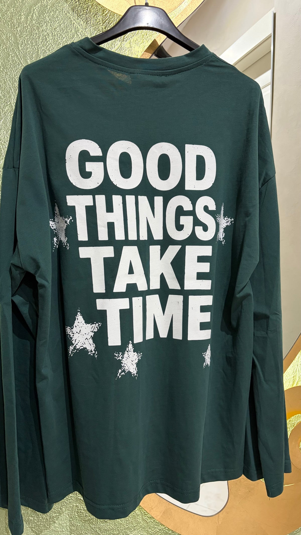 Maglia oversize maniche lunghe Good Things Take Time - foto 5